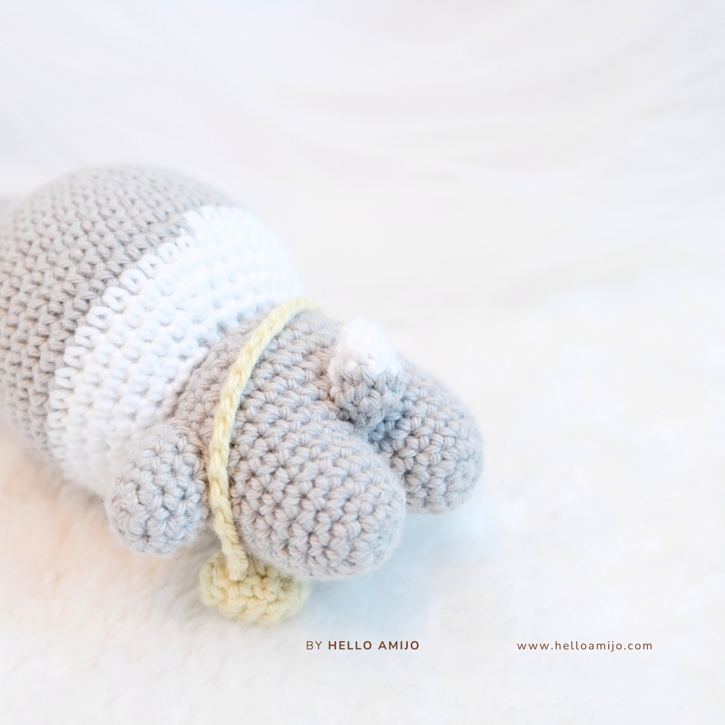 Grey Woofie Amigurumi Crochet Pattern PDF