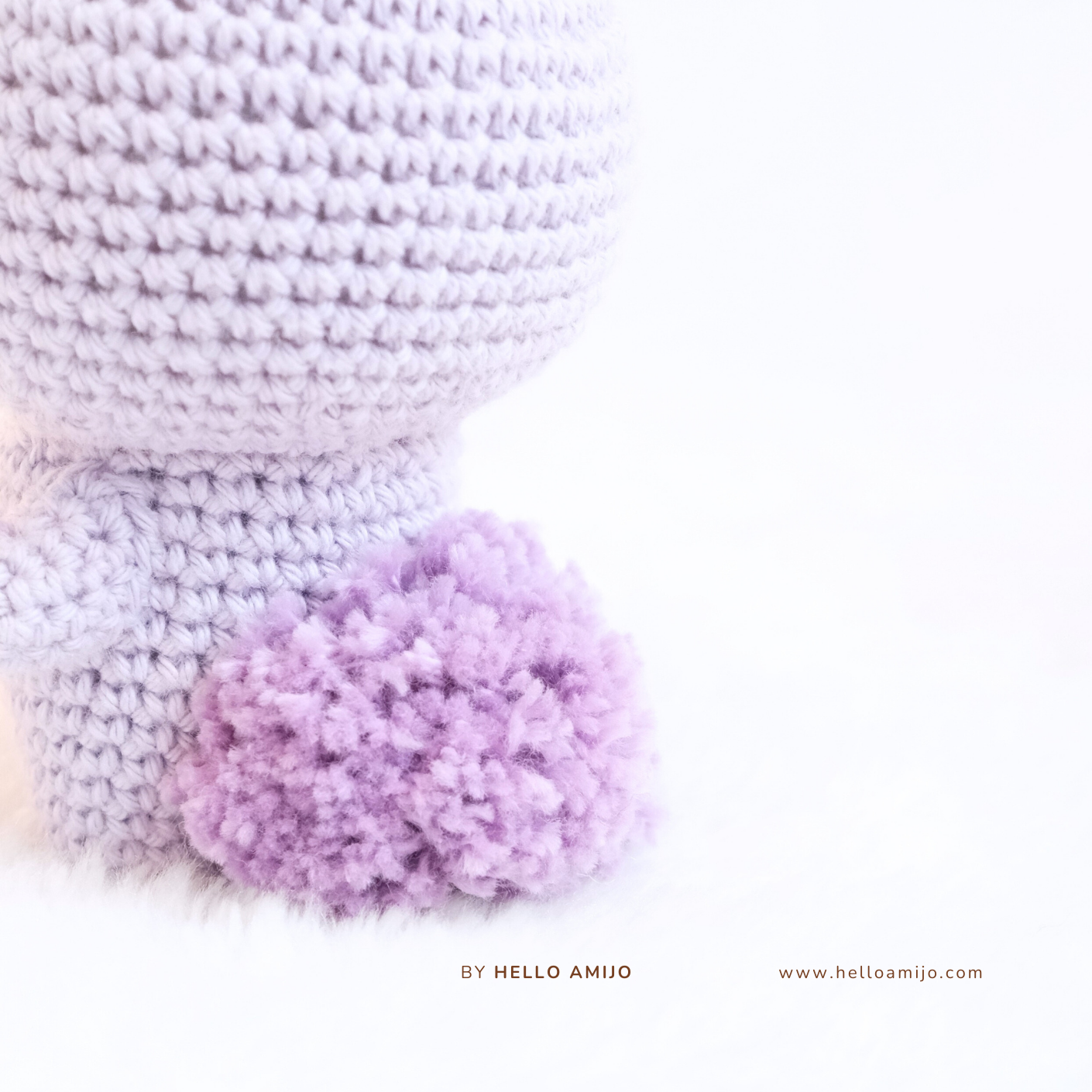 Lilac Bunny Amigurumi Crochet Pattern PDF