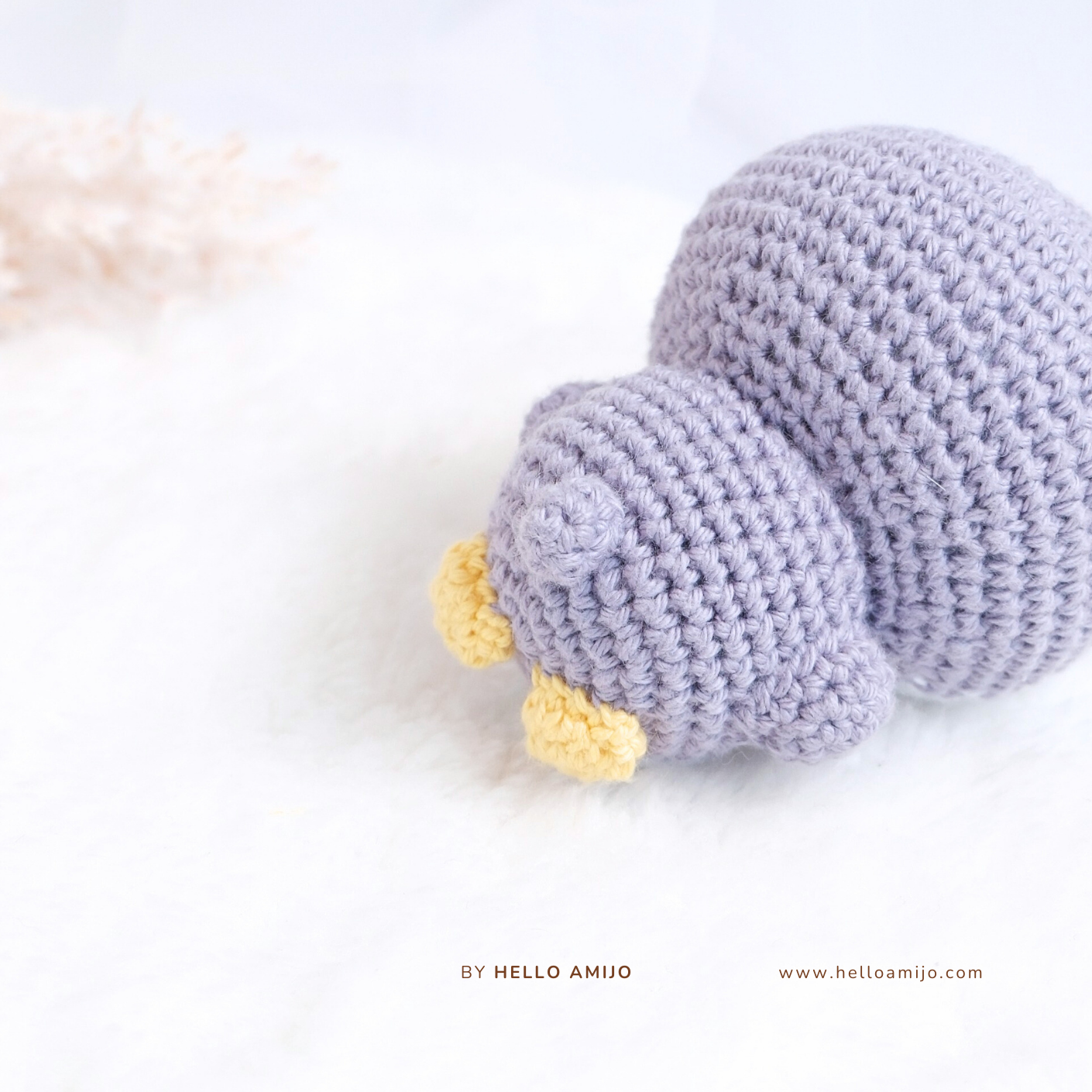 Purple Penguin Amigurumi Crochet Pattern PDF