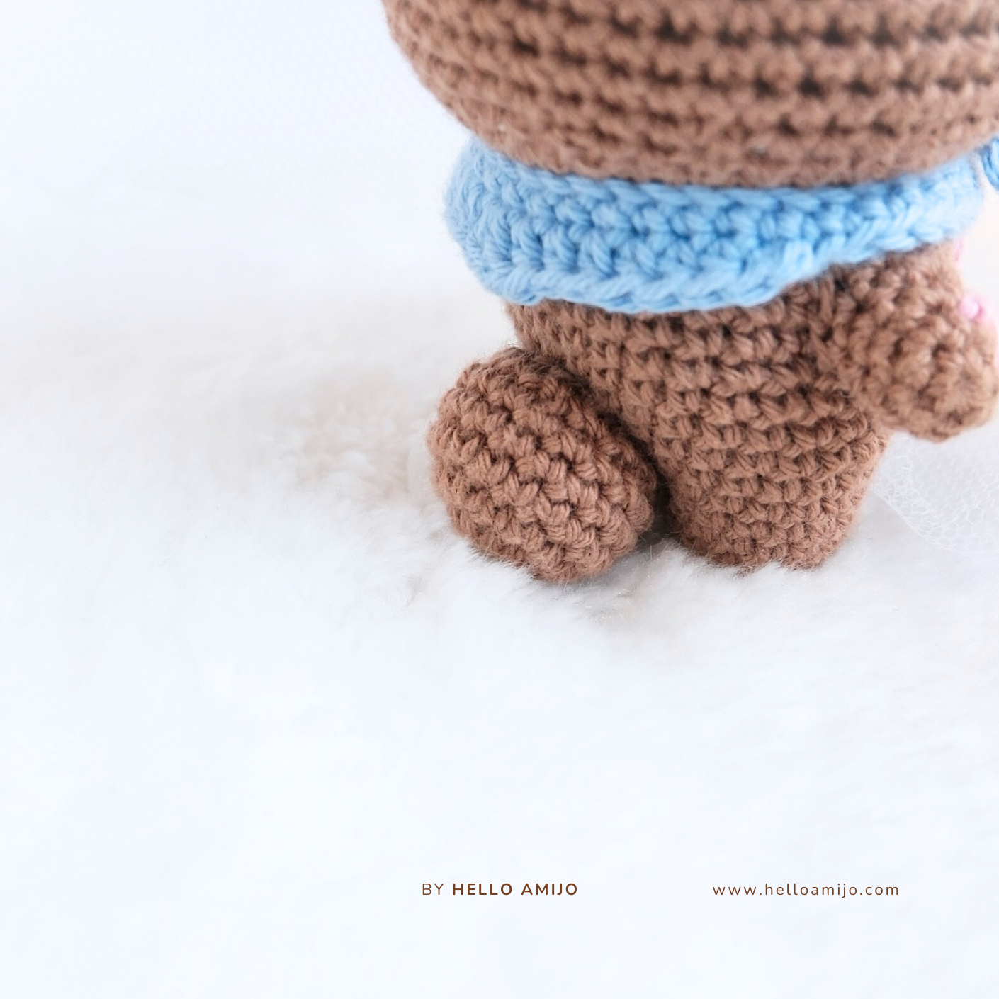 Blushing Bear Amigurumi Crochet Pattern PDF