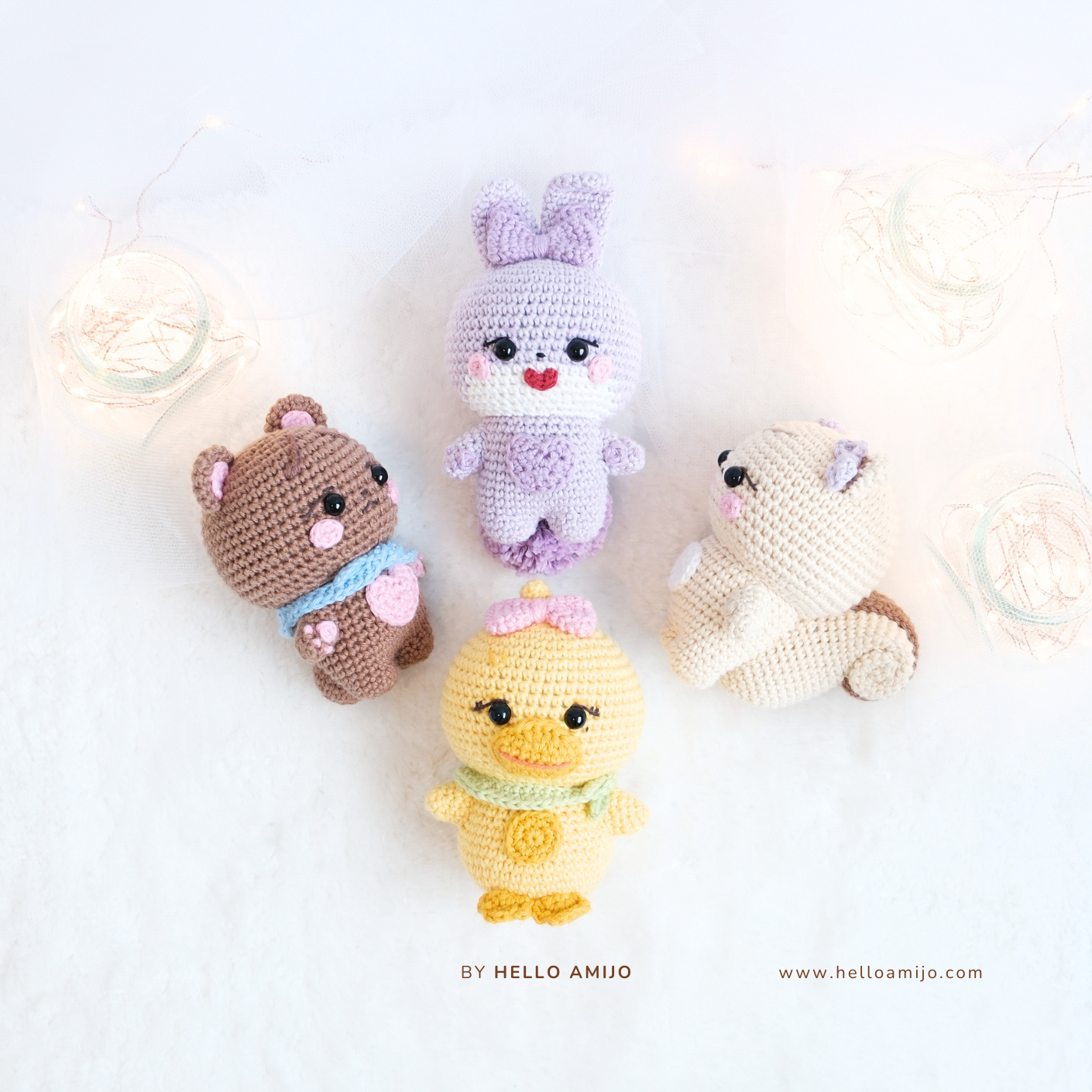 Bundle 4 in 1 Amigurumi Crochet Pattern