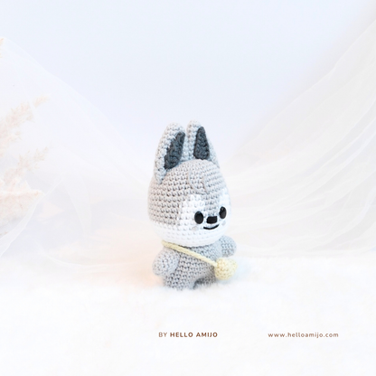 Baby Wolf Chan SKZOO Amigurumi Crochet Pattern PDF