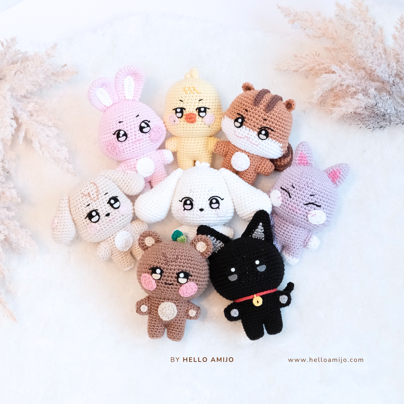 Bundle 8 in 1 Amigurumi Crochet Pattern PDF