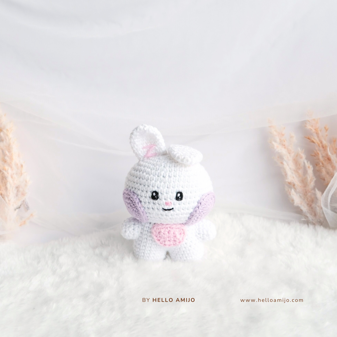 Chubby Bunny Amigurumi Crochet Pattern PDF