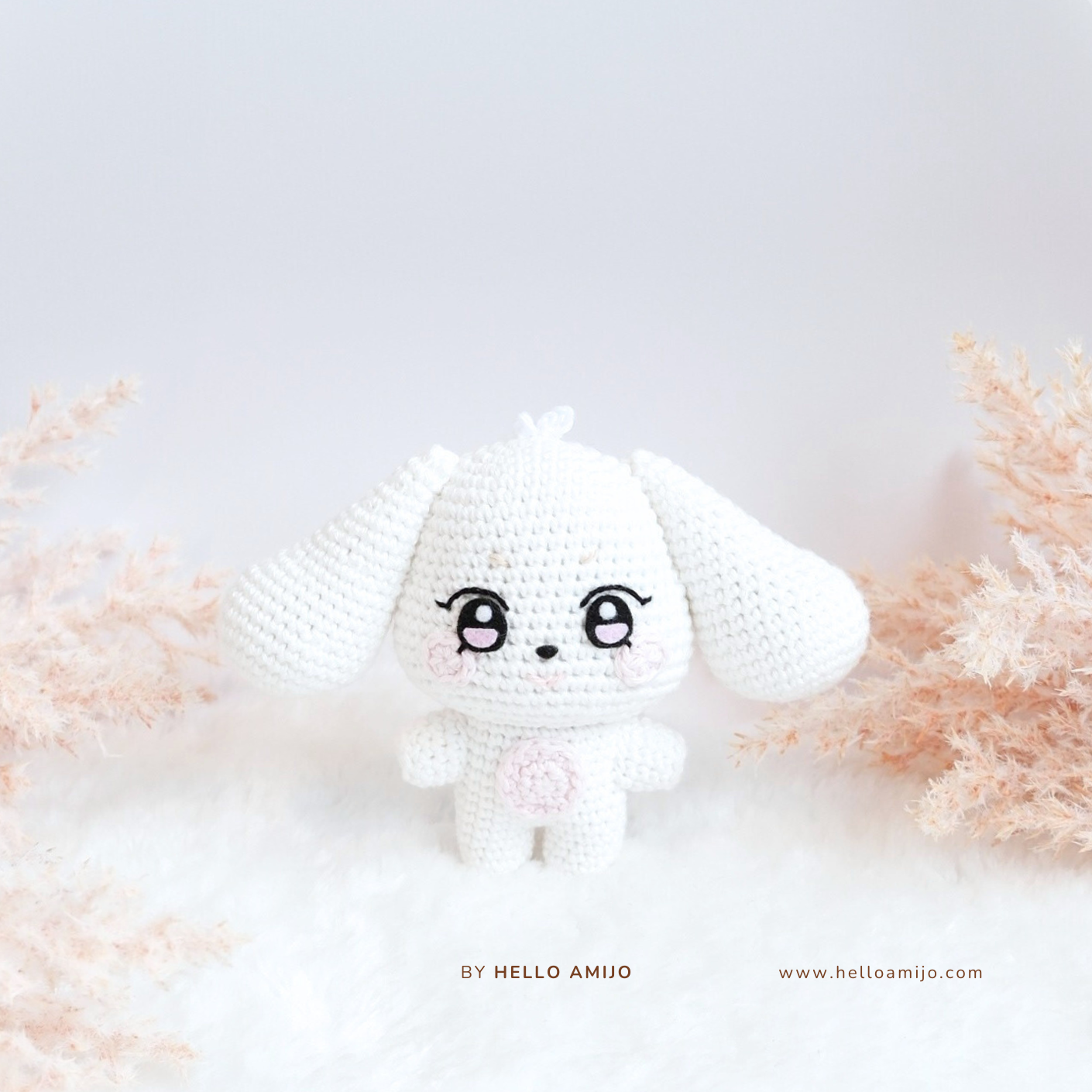 White Puppy Amigurumi Crochet Pattern PDF