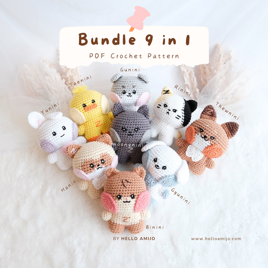 Baby Zeroni Bundle 9 in 1 Amigurumi Crochet Pattern PDF