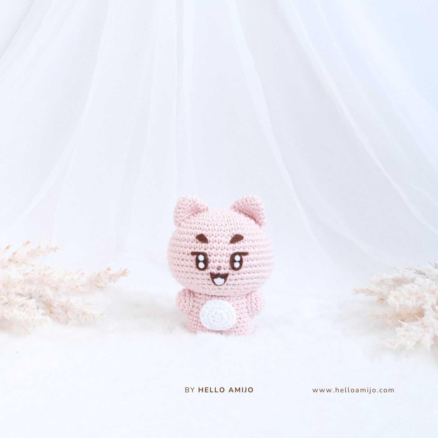 Pinky Cat Amigurumi Crochet Pattern PDF