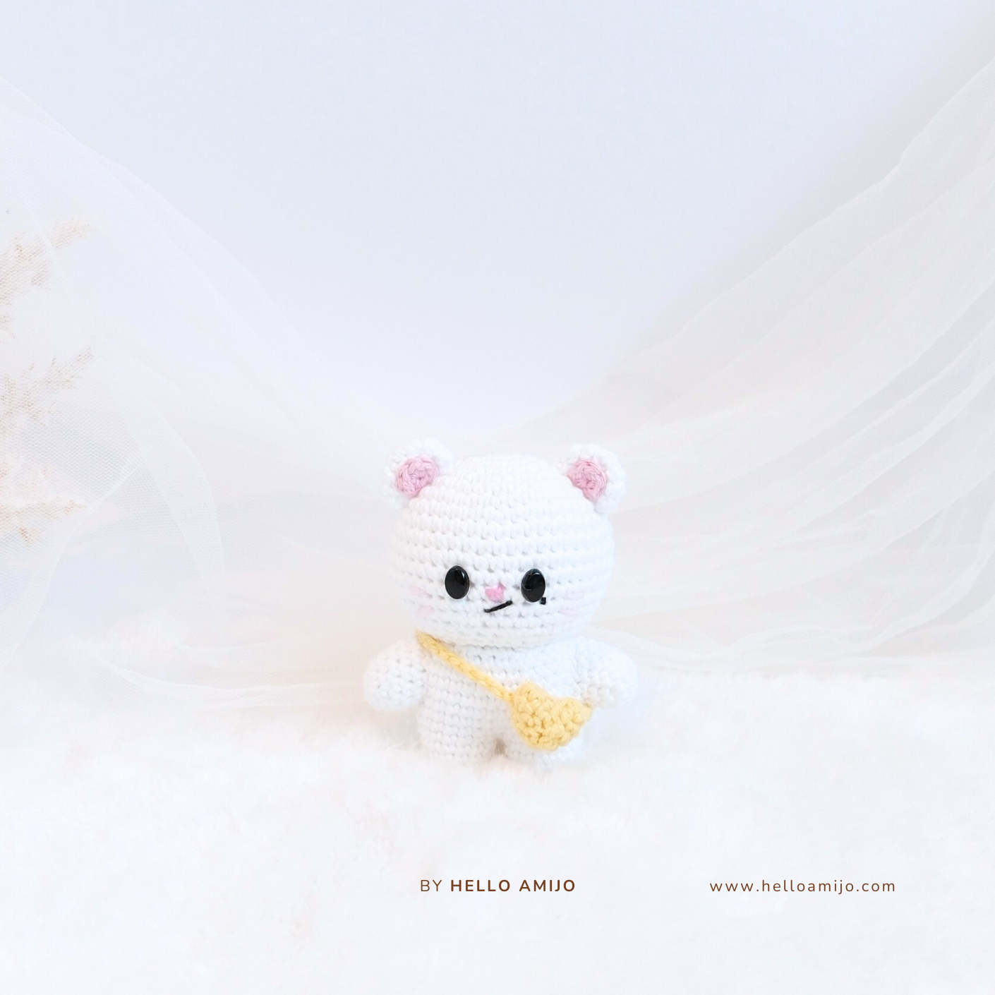 White Polecat Amigurumi Crochet Pattern PDF
