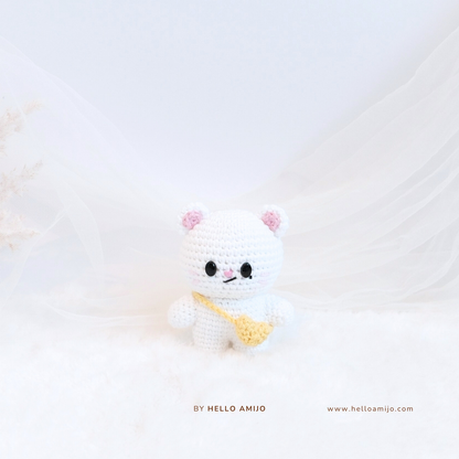 White Polecat Amigurumi Crochet Pattern PDF
