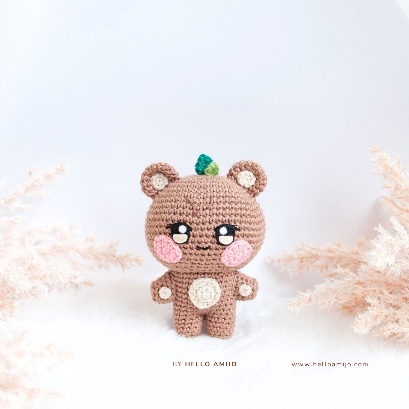 Brown Bear Amigurumi Crochet Pattern PDF