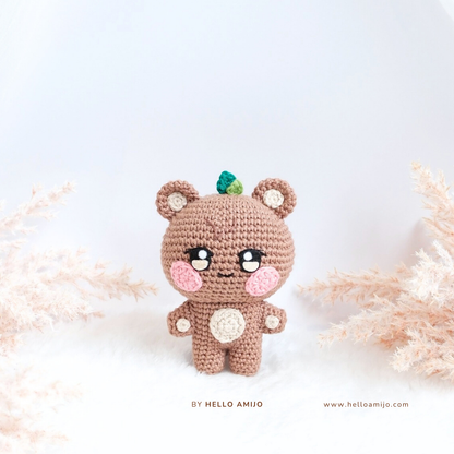 Brown Bear Amigurumi Crochet Pattern PDF