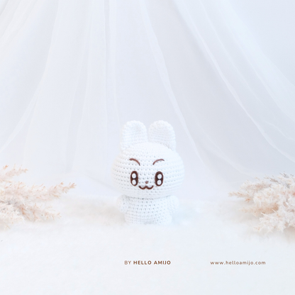 White Bunny Amigurumi Crochet Pattern PDF