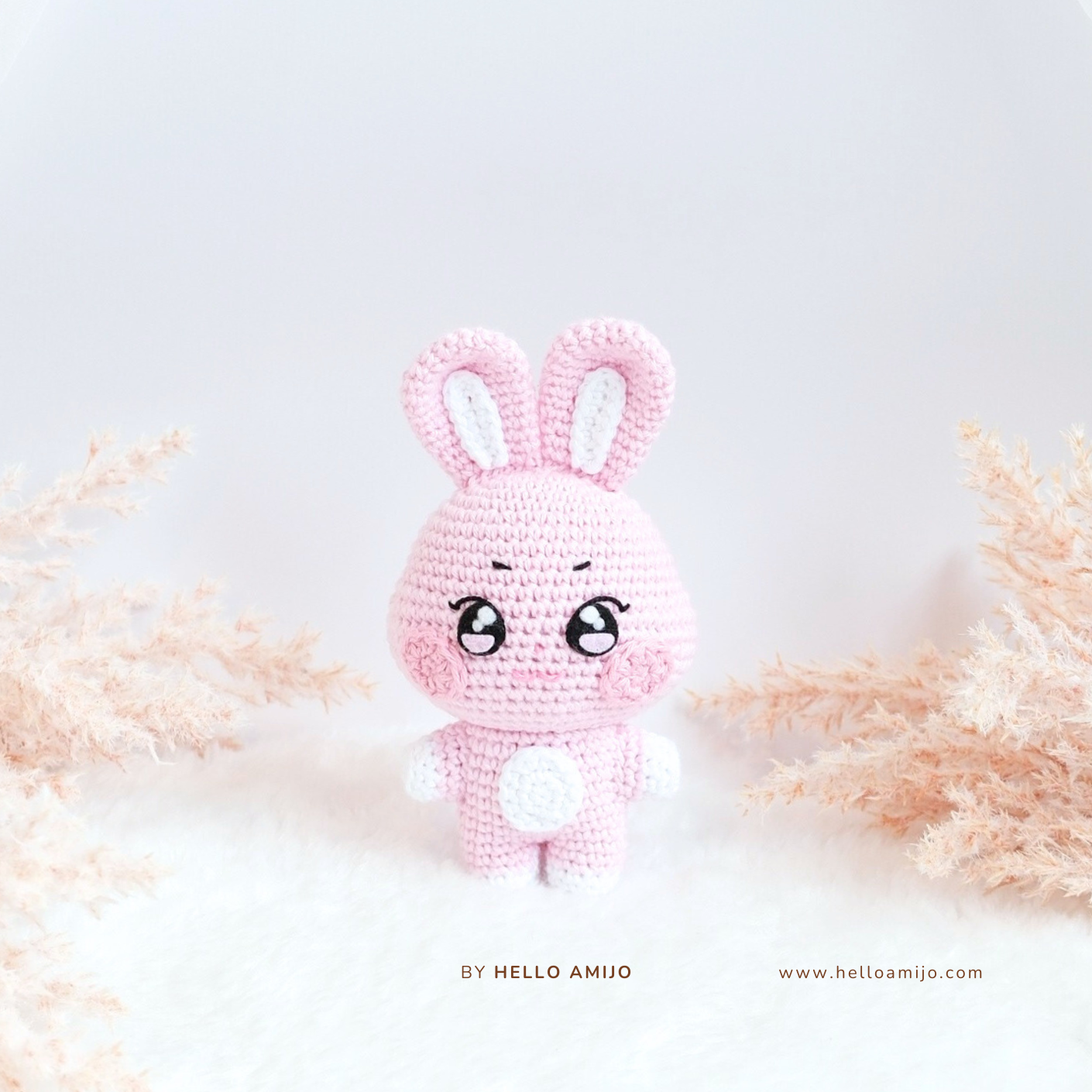 Pink Bunny Amigurumi Crochet Pattern PDF