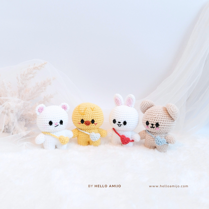 Bundle 8 in 1 Mini Amigurumi Crochet Pattern