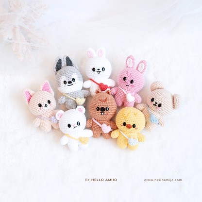 Bundle 8 in 1 Mini Amigurumi Crochet Pattern