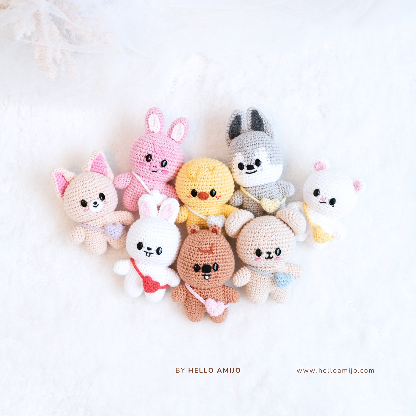 Baby SKZOO Bundle 8 in 1 Amigurumi Crochet Pattern PDF