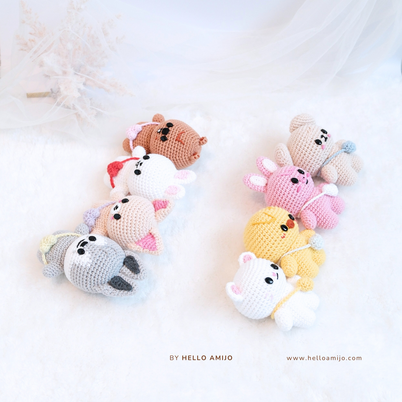 Baby SKZOO Bundle 8 in 1 Amigurumi Crochet Pattern PDF