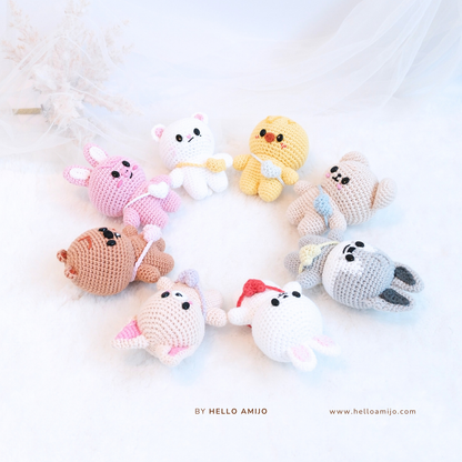 Baby SKZOO Bundle 8 in 1 Amigurumi Crochet Pattern PDF