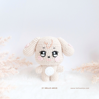 Cream Puppy Amigurumi Crochet Pattern PDF