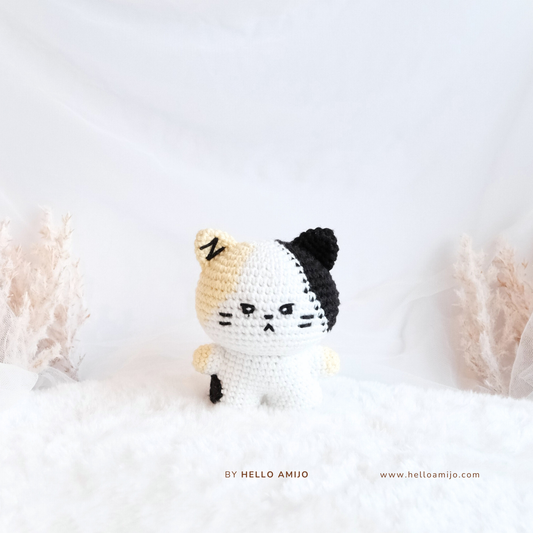 Chubby Calico Cat Amigurumi Crochet Pattern PDF
