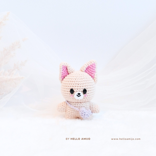 Cream Foxy Amigurumi Crochet Pattern PDF