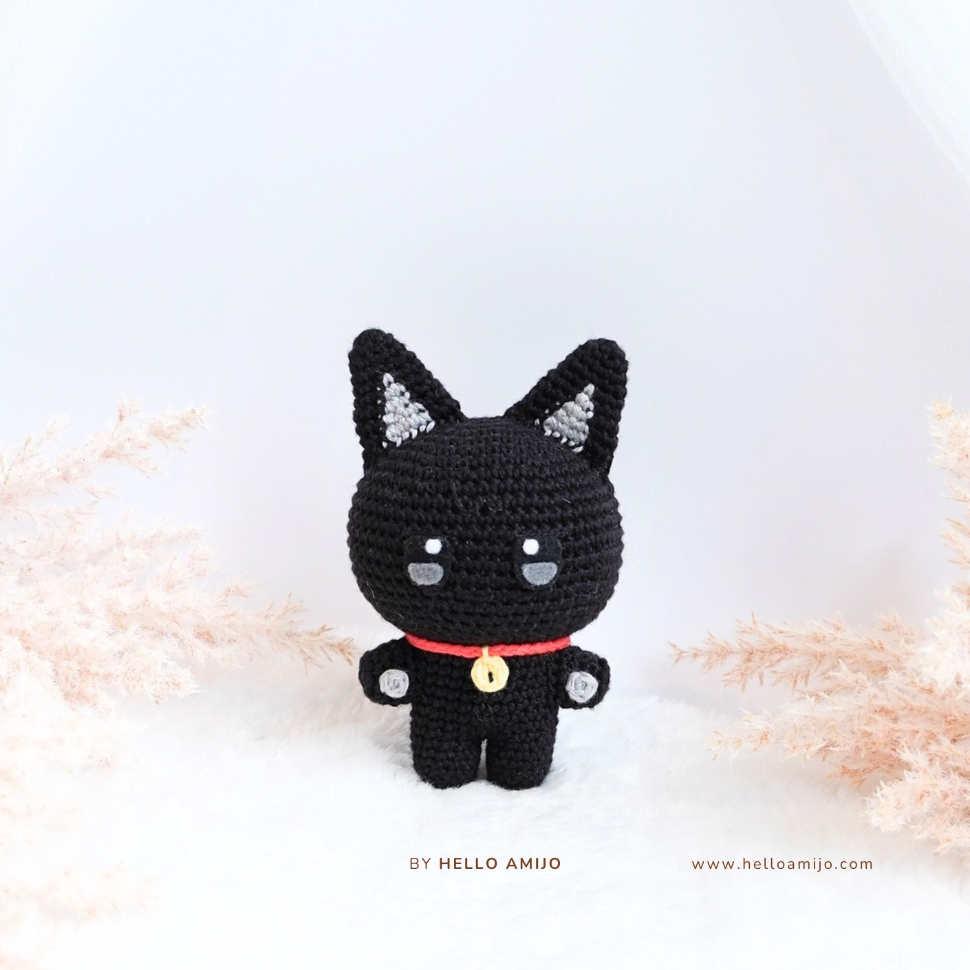 Black Cat Amigurumi Crochet Pattern PDF