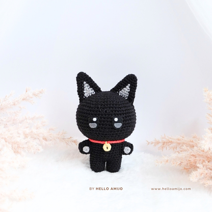 Black Cat Amigurumi Crochet Pattern PDF