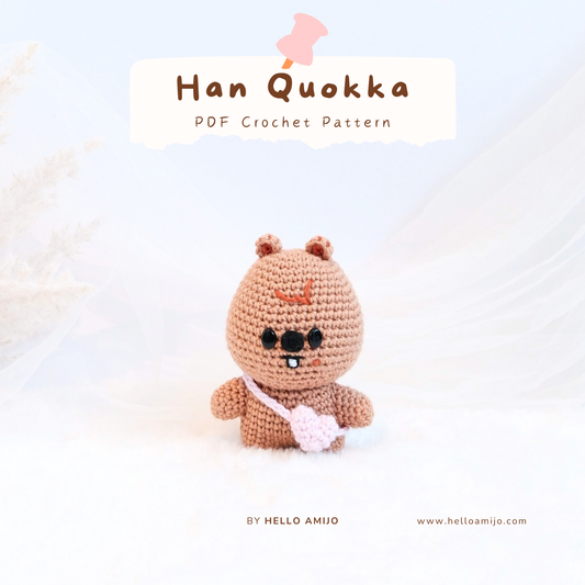 Baby Han Quokka SKZOO Amigurumi Crochet Pattern PDF