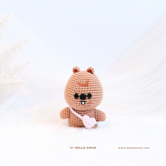 Brown Bungeup Amigurumi Crochet Pattern PDF
