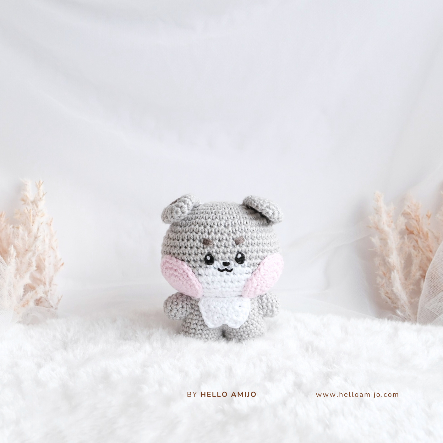 Chubby Bulldog Amigurumi Crochet Pattern PDF